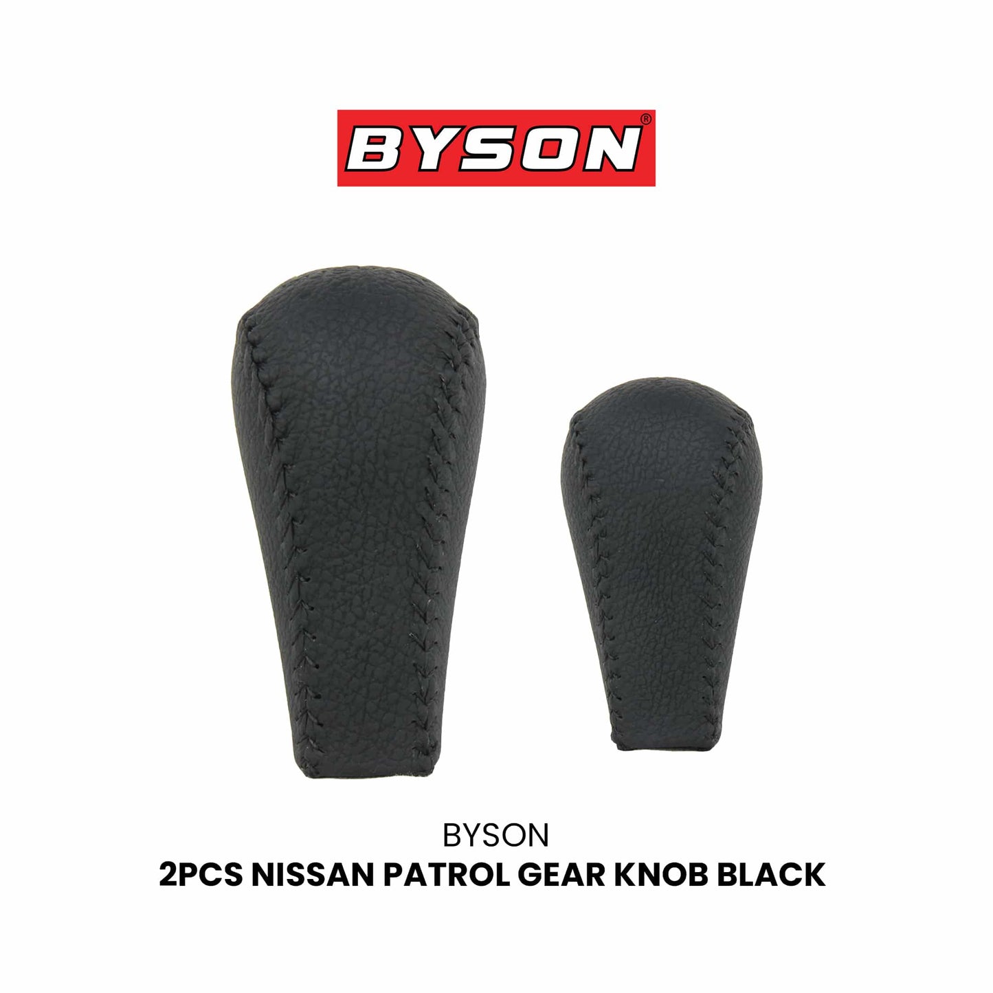 BYSON 2 قطعة مقبض ناقل حركة أسود وبيج لنيسان باترول