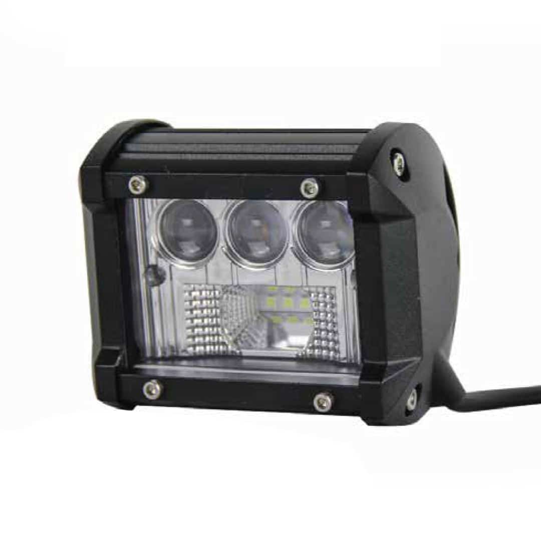 FORCE USA Square type camping lamp- Spot Driving Fog Light Off Road Led Lights Bar for SUV Boat 4″ Jeep Lamp, White , 18W Led Lights