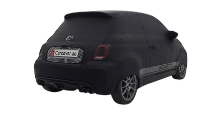 ABARTH 695 Custom Legal Car Cover  Transparent License Plate Window  UAE Compliant