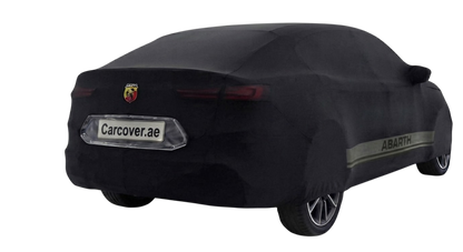 ABARTH FASTBACK Custom Legal Car Cover – Transparent License Plate Window – UAE Compliant