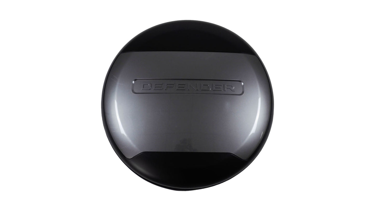 غطاء إطار احتياطي - VPLEW0143 - رمادي مع شعار