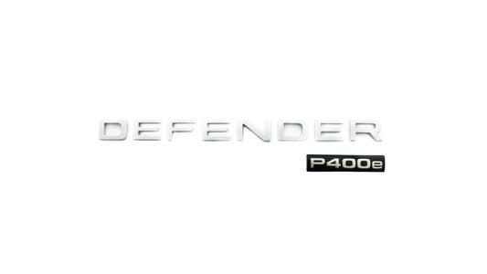 لوحة اسم الصندوق الأصلية - فضية (Defender P400e) - LR130746