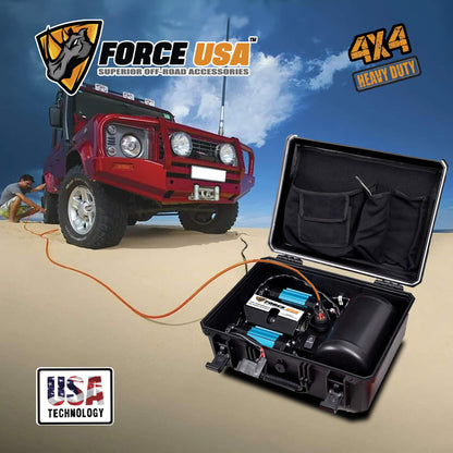 ضاغط هواء قوي من FORCE USA مع خزان هواء مدمج