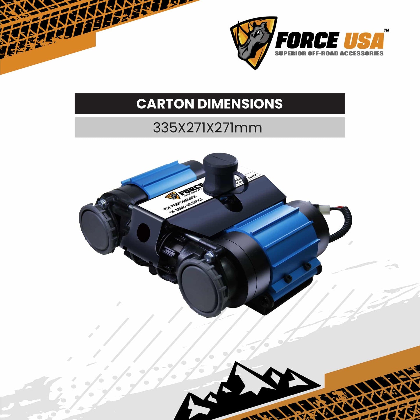 FORCE USA 4×4 Dominator: ضاغط هواء مزدوج شديد التحمل لأداء لا يتوقف