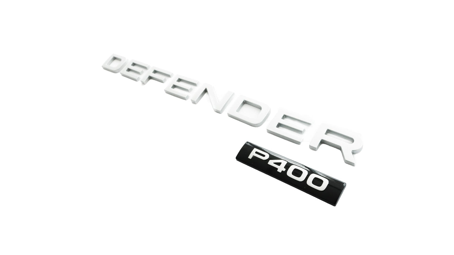 لوحة اسم صندوق الأمتعة الأصلية - فضية (Defender P400) - LR130745