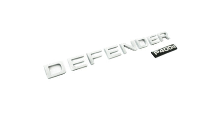 لوحة اسم الصندوق الأصلية - فضية (Defender P400e) - LR130746
