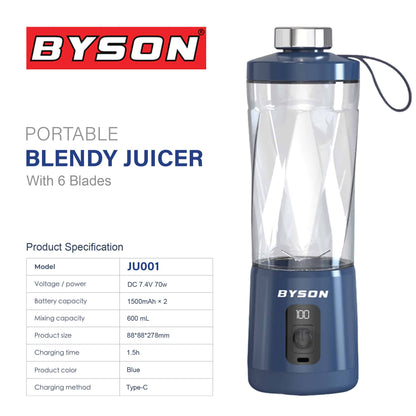 BYSON PORTABLE BLENDY JUICER