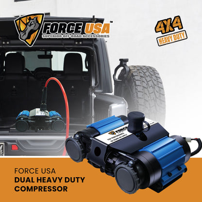 FORCE USA 4×4 Dominator: ضاغط هواء مزدوج شديد التحمل لأداء لا يتوقف