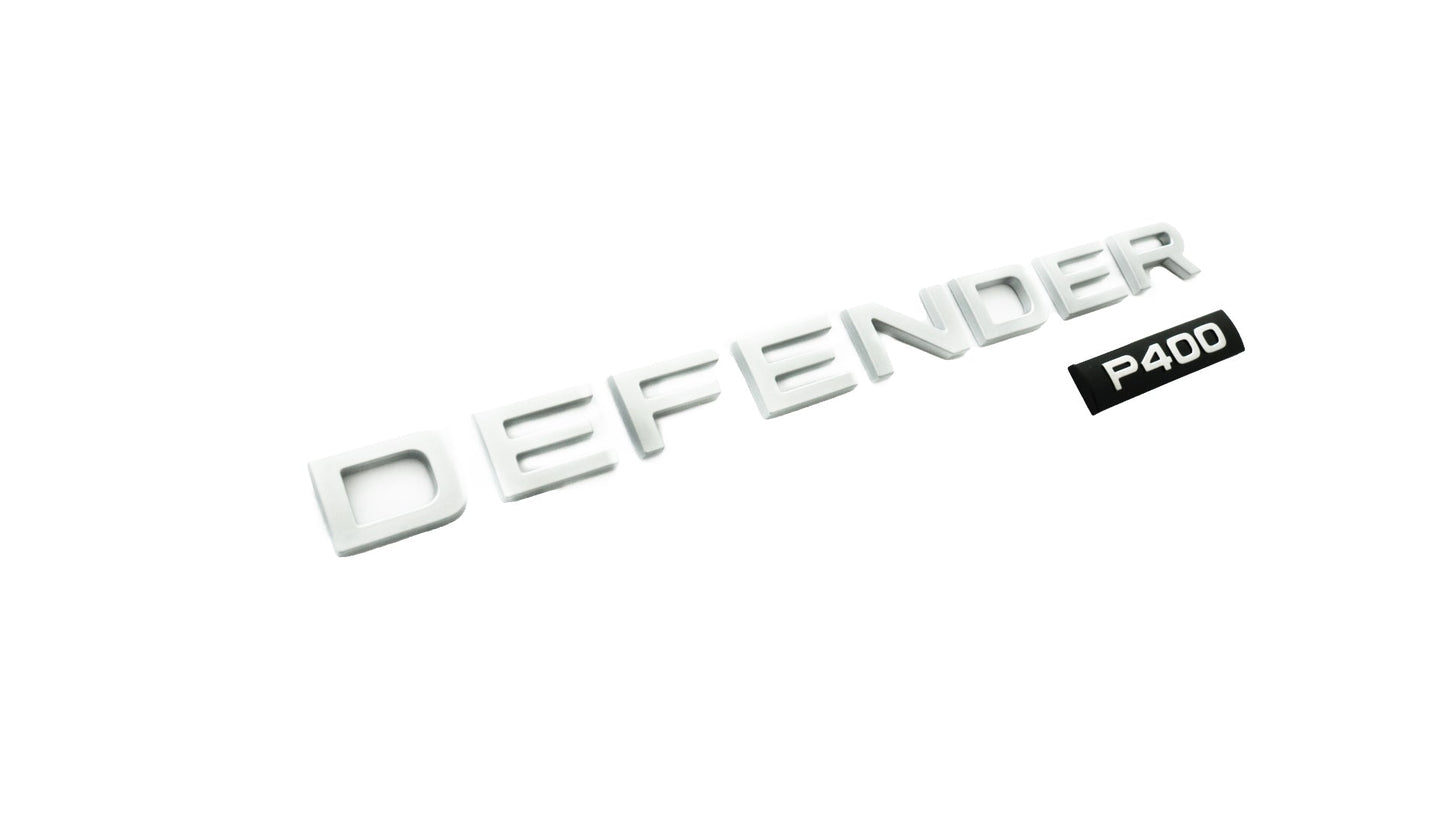 لوحة اسم صندوق الأمتعة الأصلية - فضية (Defender P400) - LR130745