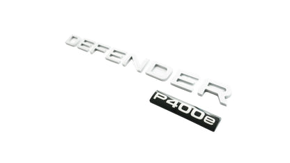لوحة اسم الصندوق الأصلية - فضية (Defender P400e) - LR130746