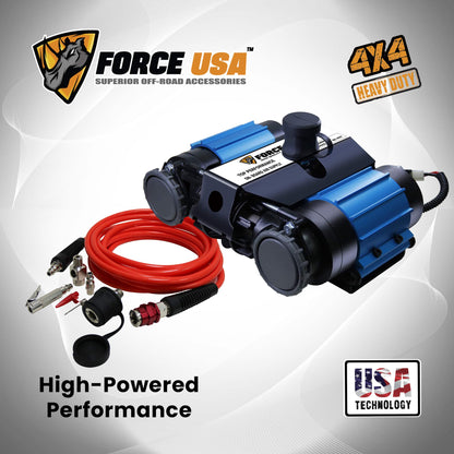FORCE USA 4×4 Dominator: ضاغط هواء مزدوج شديد التحمل لأداء لا يتوقف