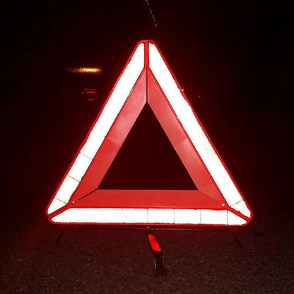 Foldable Safety Warning Triangle for Roadside Breakdowns, Warning Triangle with Storage Box for Car Emergencies Accessories (1 pack)