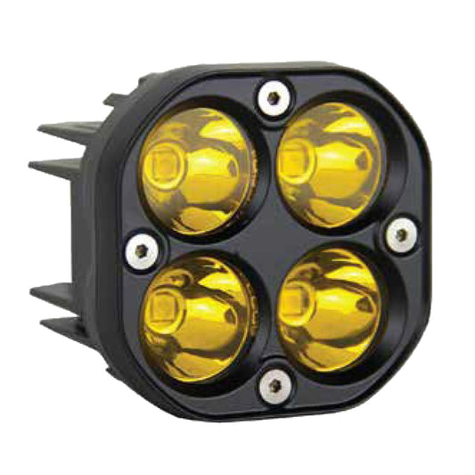 FORCE USA 4 مصابيح قيادة LED صفراء للطرق الوعرة (Pod Lights)