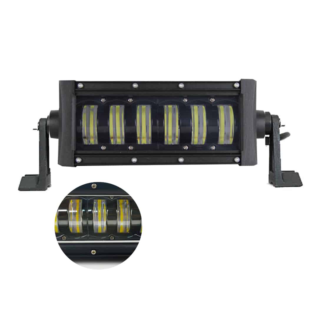 شريط إضاءة LED قصير من FORCE USA - شريط إضاءة LED للطرق الوعرة. شريط إضاءة متعدد الاستخدامات. شريط إضاءة LED قوي أحادي الصف